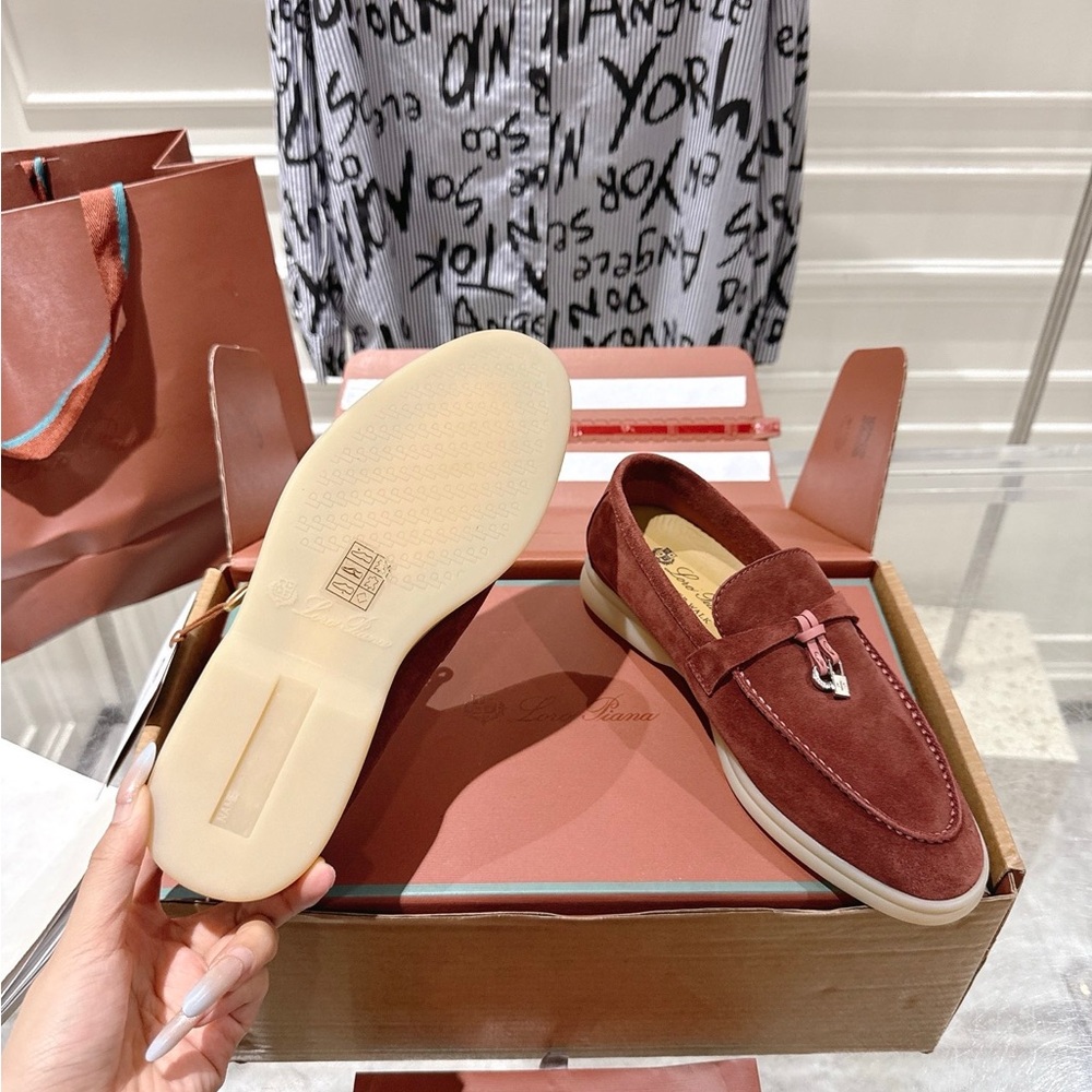New Loro Piana Brown Suede Loafers 🎀 - Picture 9 of 9